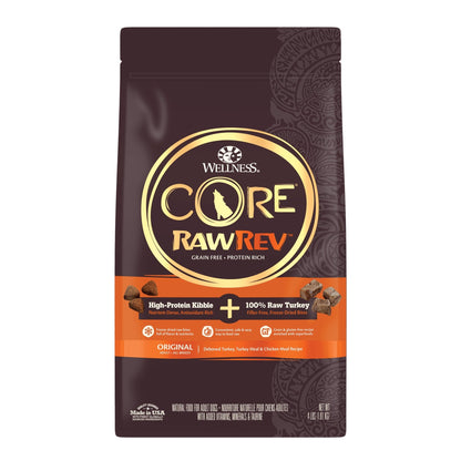 Wellness Dog Core Rawrev Original 4Lb Turkey Chicken Meal