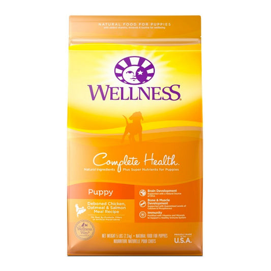 Wellness Puppy Chicken Oatmeal Salmon 5Lb Puppy Complete Health