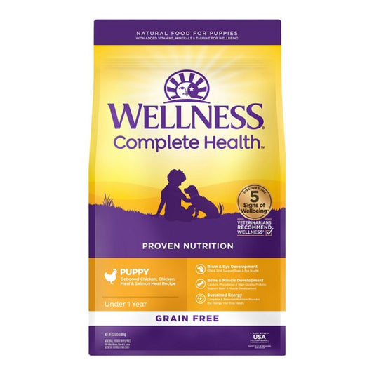 Wellness Complete Health Grain-free  22Lb Puppy Chicken Salmon