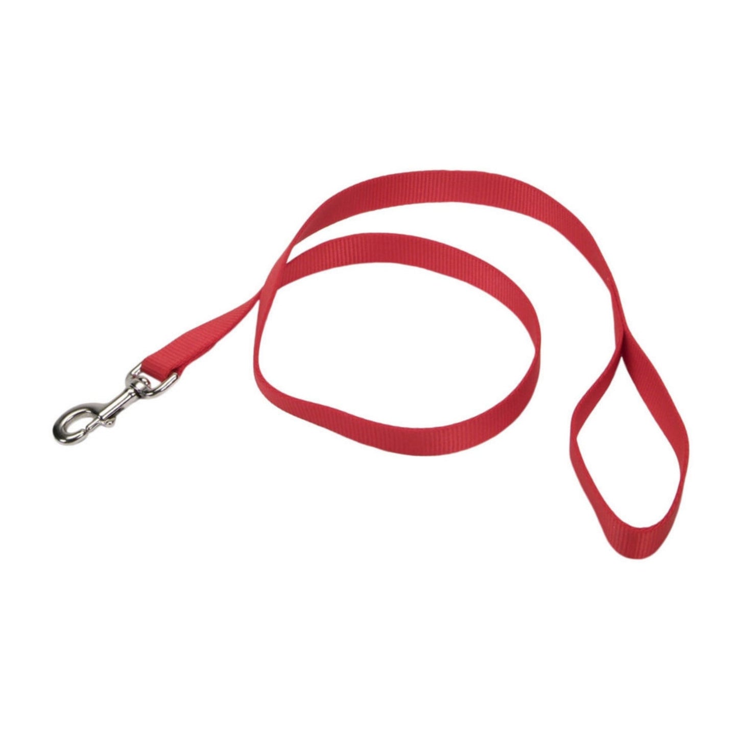 Coastal Single-Ply Nylon Dog Leash Red 1ea/3/4 In X 4 ft