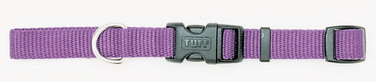 Coastal Adjustable Nylon Dog Collar with Plastic Buckle Purple 1ea/5/8 In X 10-14 in