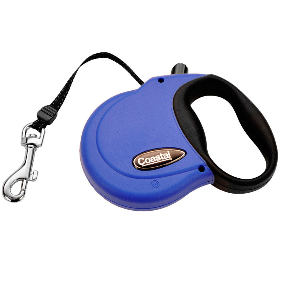 Coastal Retractable Dog Leash Blue 1ea/12 ft, XS