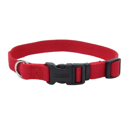 Earth Soy Adjustable Dog Collar Cranberry 1ea/1 In X 18-26 in