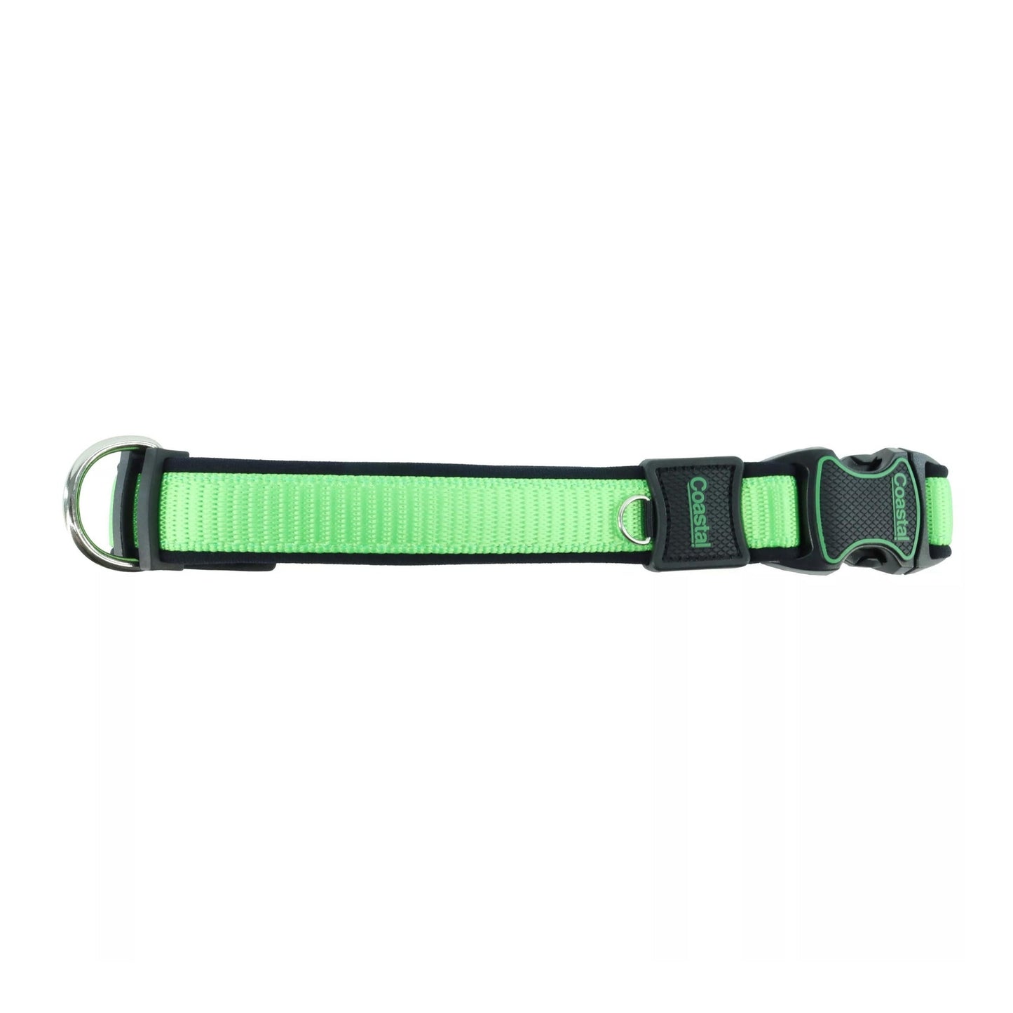 Inspire Adjustable Dog Collar Green 1 x 14-20in. Medium