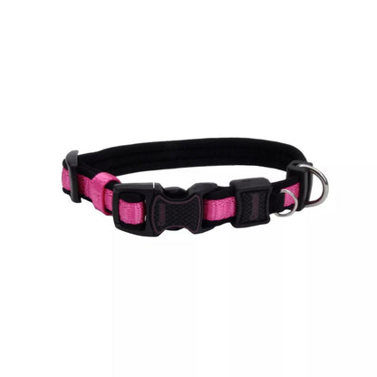 Inspire Adjustable Dog Collar Pink 1 x 14-20in. Medium