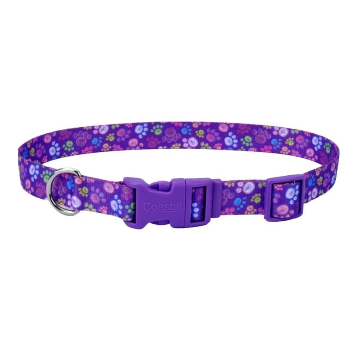 Styles Adjustable Dog Collar Purple 5/8 x 10-14 In