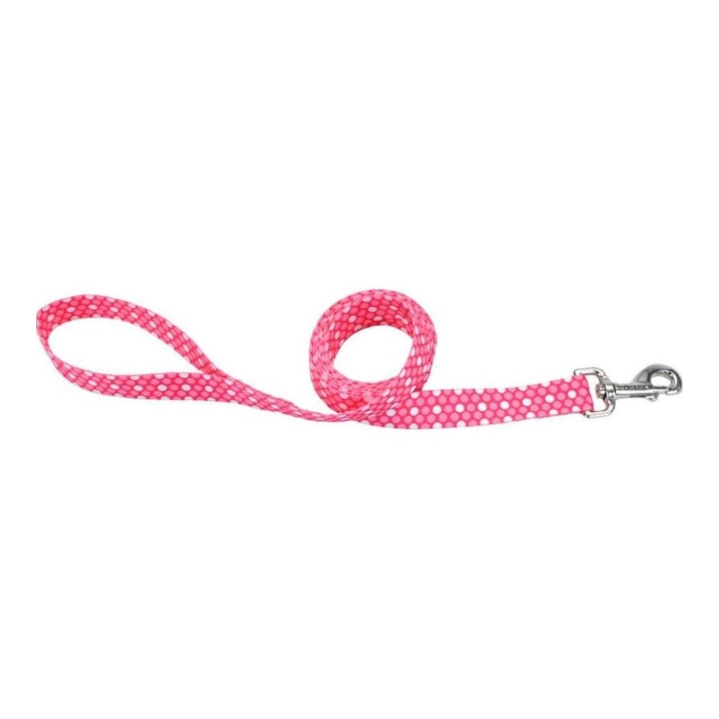 Styles Dog Leash Polka Dot Pink Small 5/8in. x 6 Ft