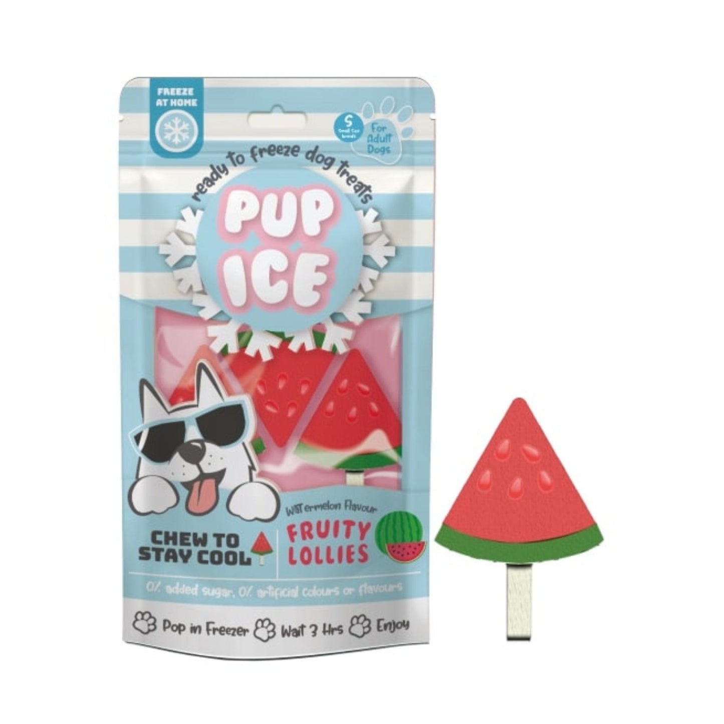 Pup Ice Fruity Lollies Watermelon 3 Pk