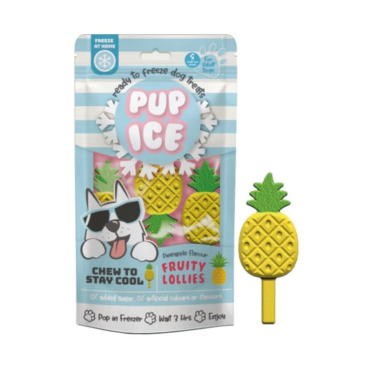 Pup Ice Fruity Lollies Pineapple 3 Pk