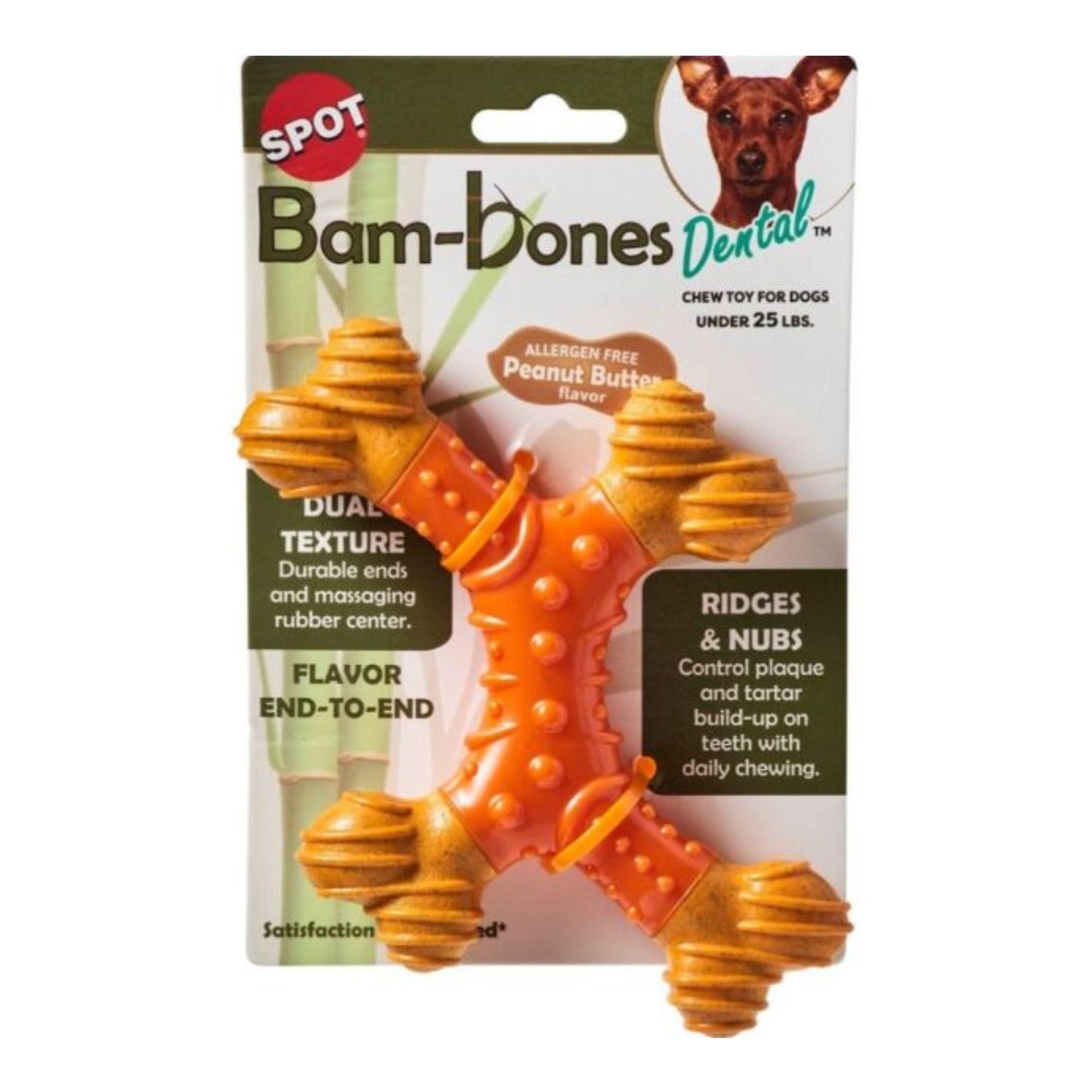 Spot 6" X-bone Bam-bones DentalPeanut Butter Flavor