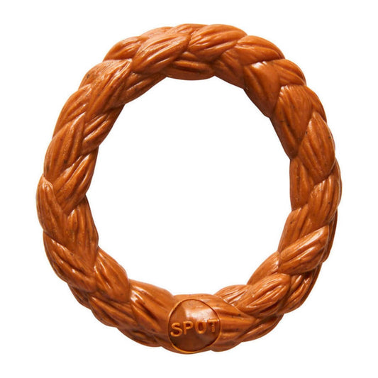 Bam-Bone Braid Ring Dog Toy Hickory, 1ea/5 in