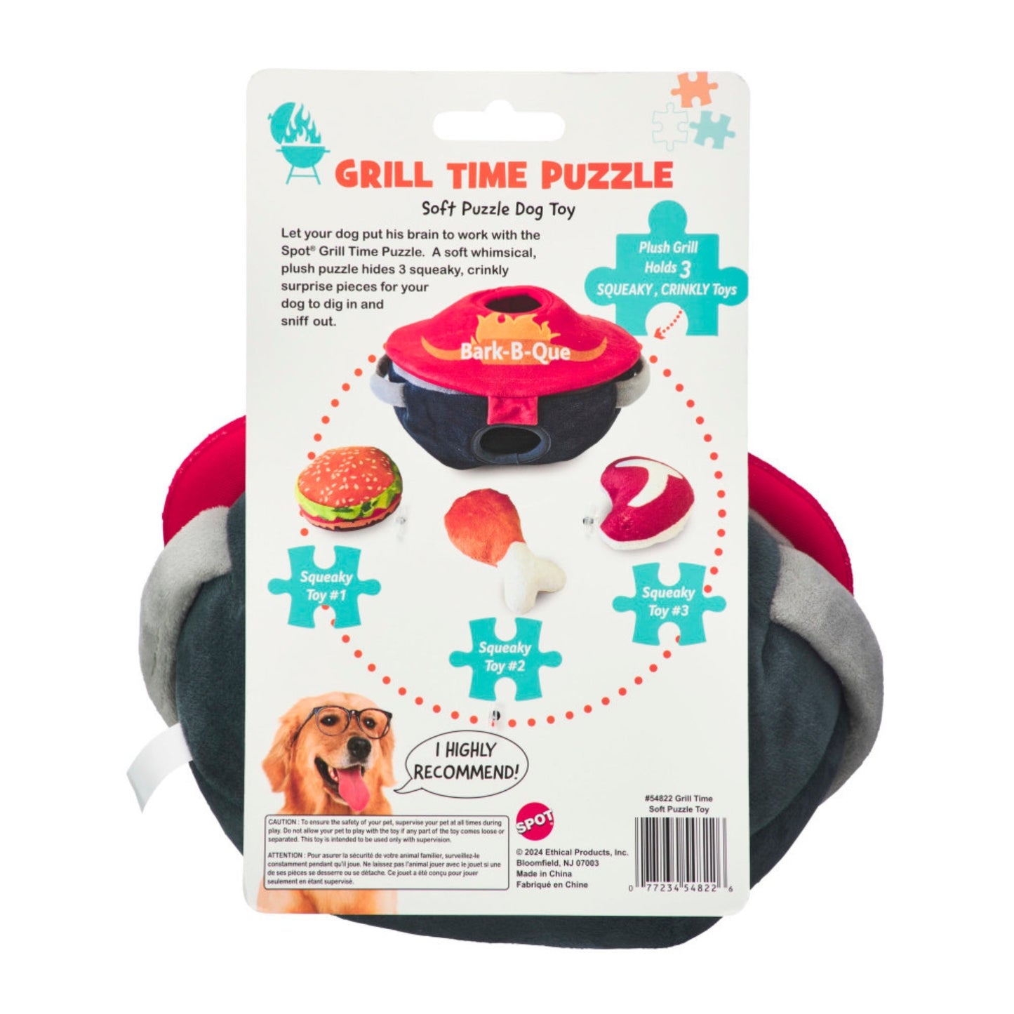 Spot Grill Time Puzzle Dog Toy 1ea/8 in