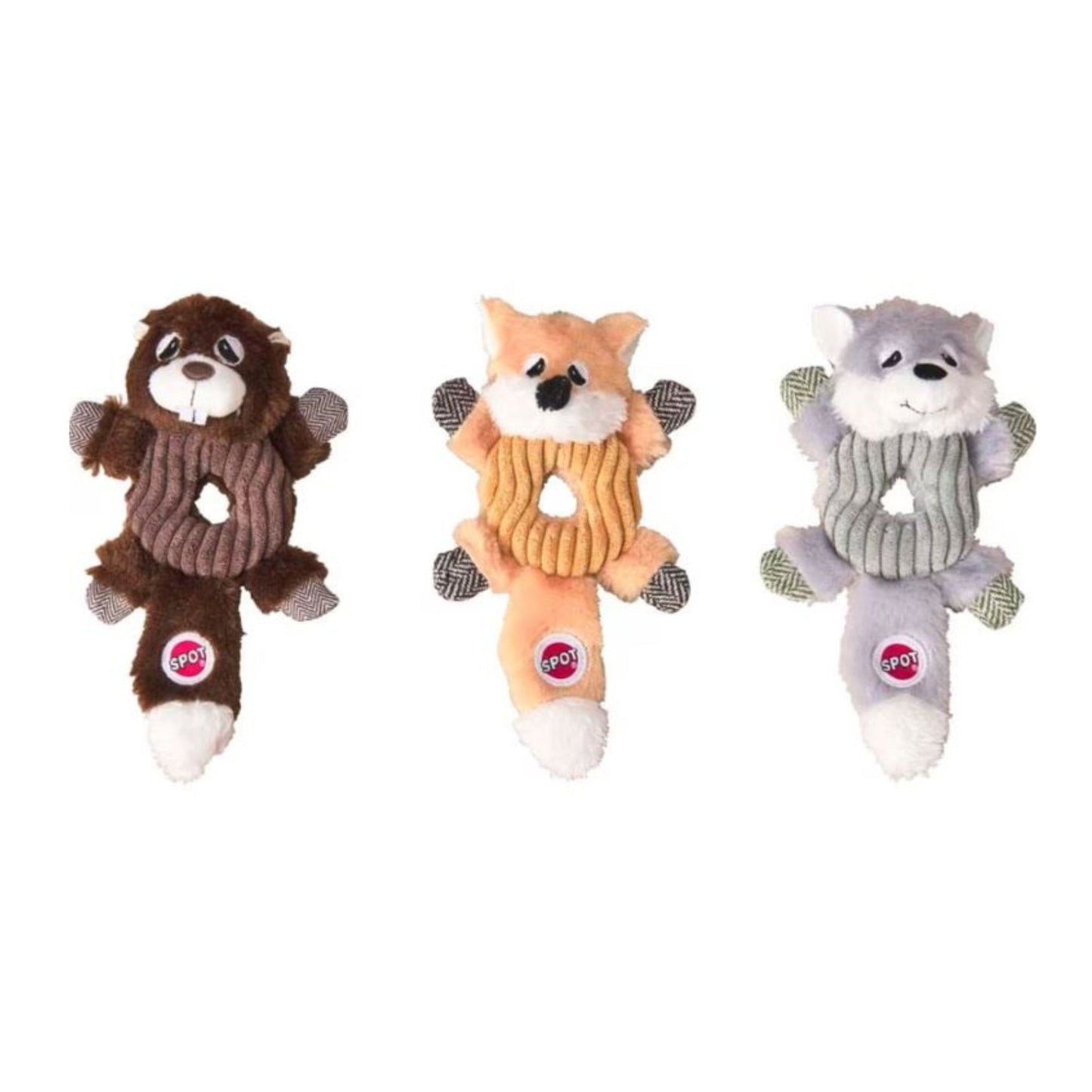 Spot Lil Spots Donut Crinkler Dog Toy 7" Assorted