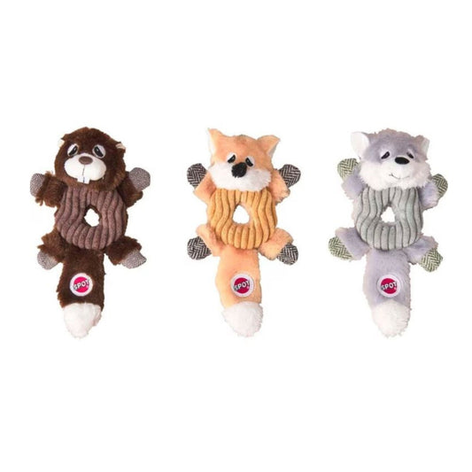 Spot Lil Spots Donut Crinkler Dog Toy 7" Assorted