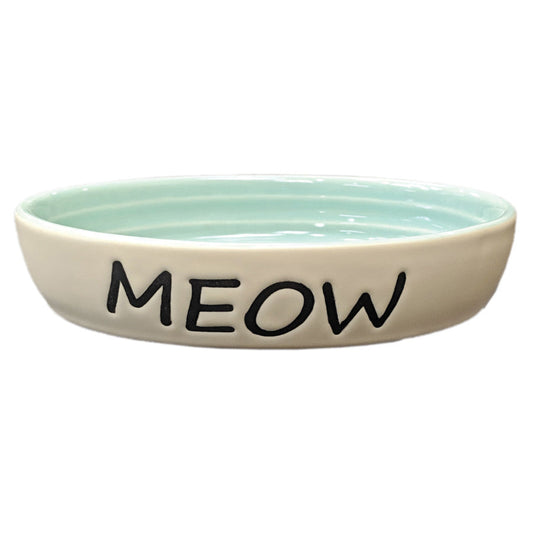 Spot Meow Oval Cat Bowl Green, 1ea/6 in