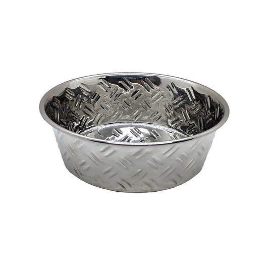 Spot CrissCross Stainless Steel NoSkid Dog Bowl 1ea/32 oz