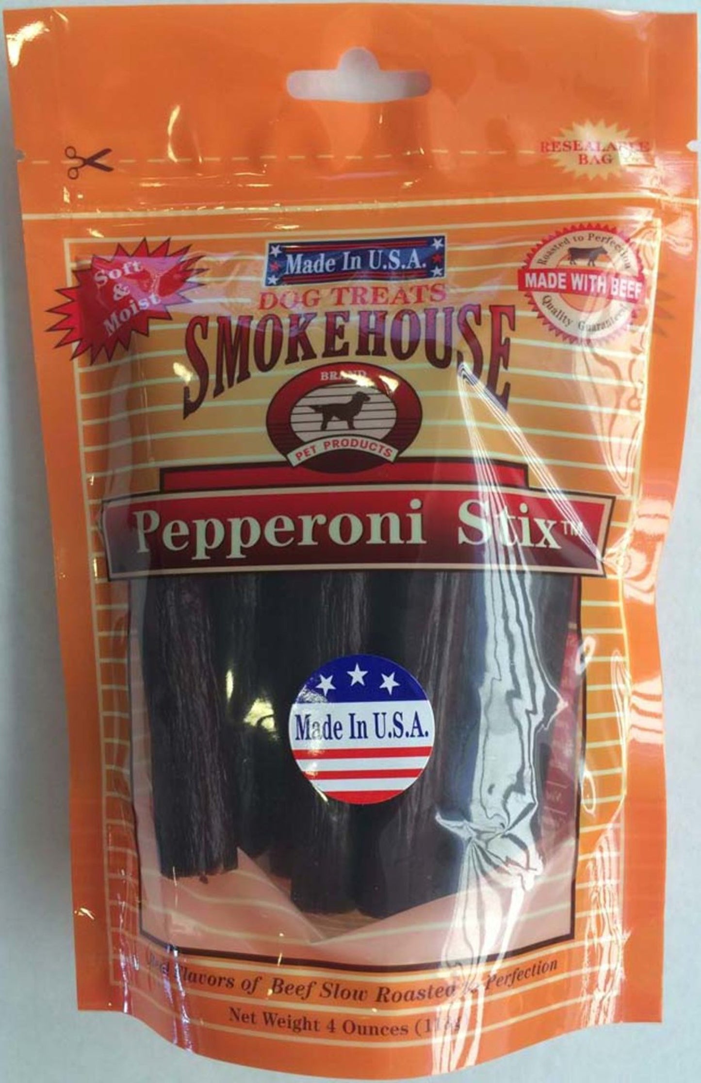 Smokehouse USA Made Pepperoni Stix Dog Treats 1ea/4 oz