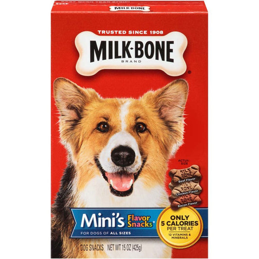 Milk-Bone Flavor Snacks Dog Treats 1ea/Mini, 15 oz