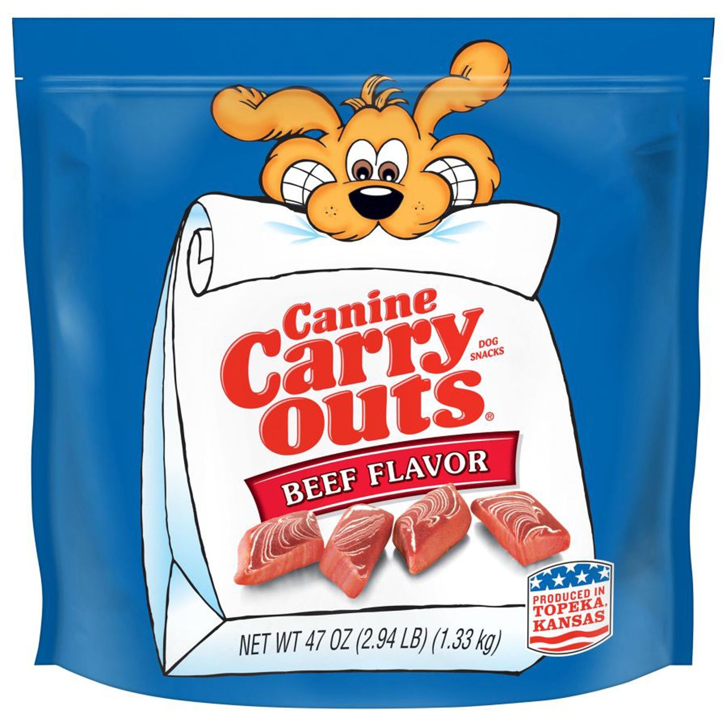 Canine Carry Outs Beef Flavor Dog Treats 1ea/47 oz