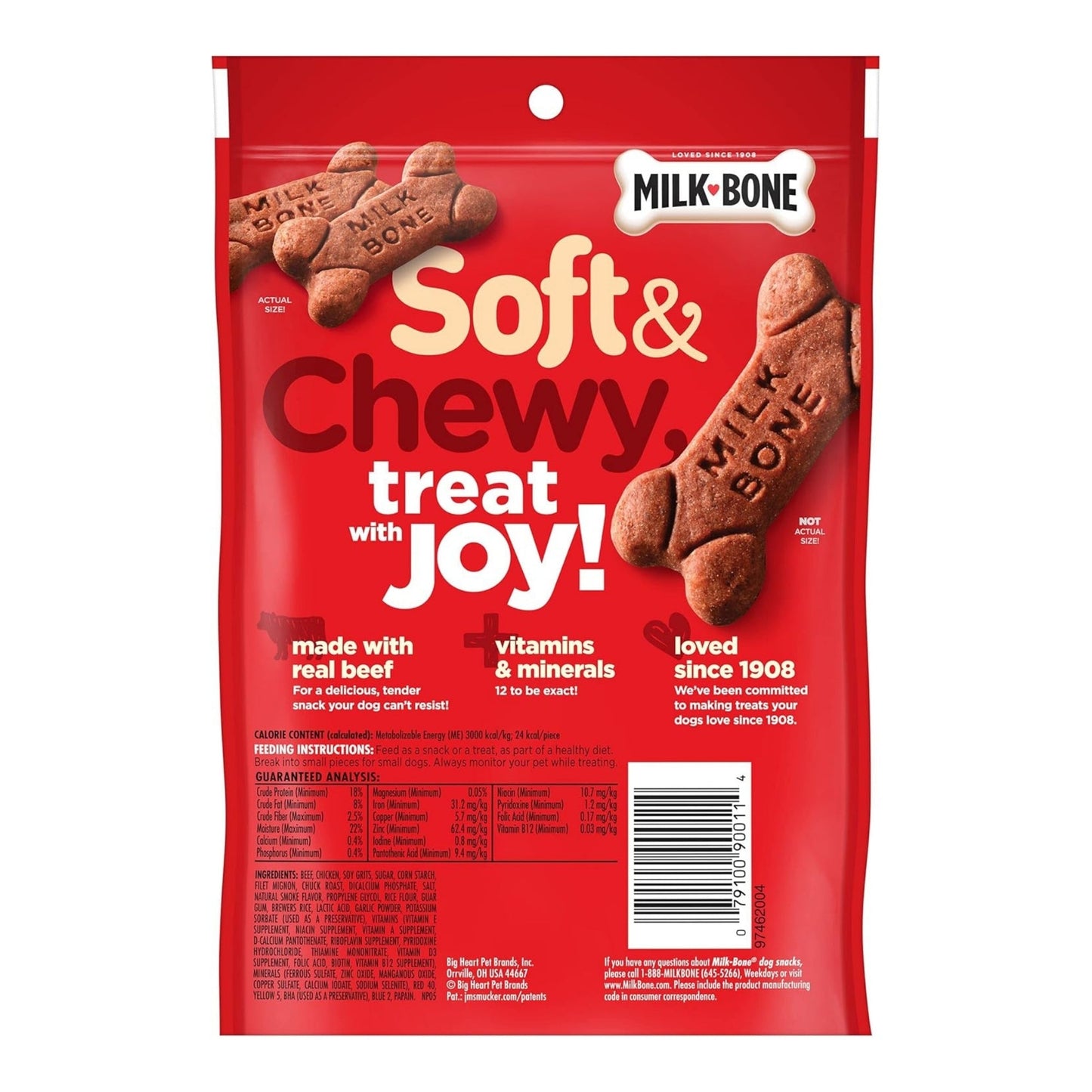 Milk-Bone Soft & Chewy Dog Treats Beef & Filet Mignon 1ea/5.6 oz