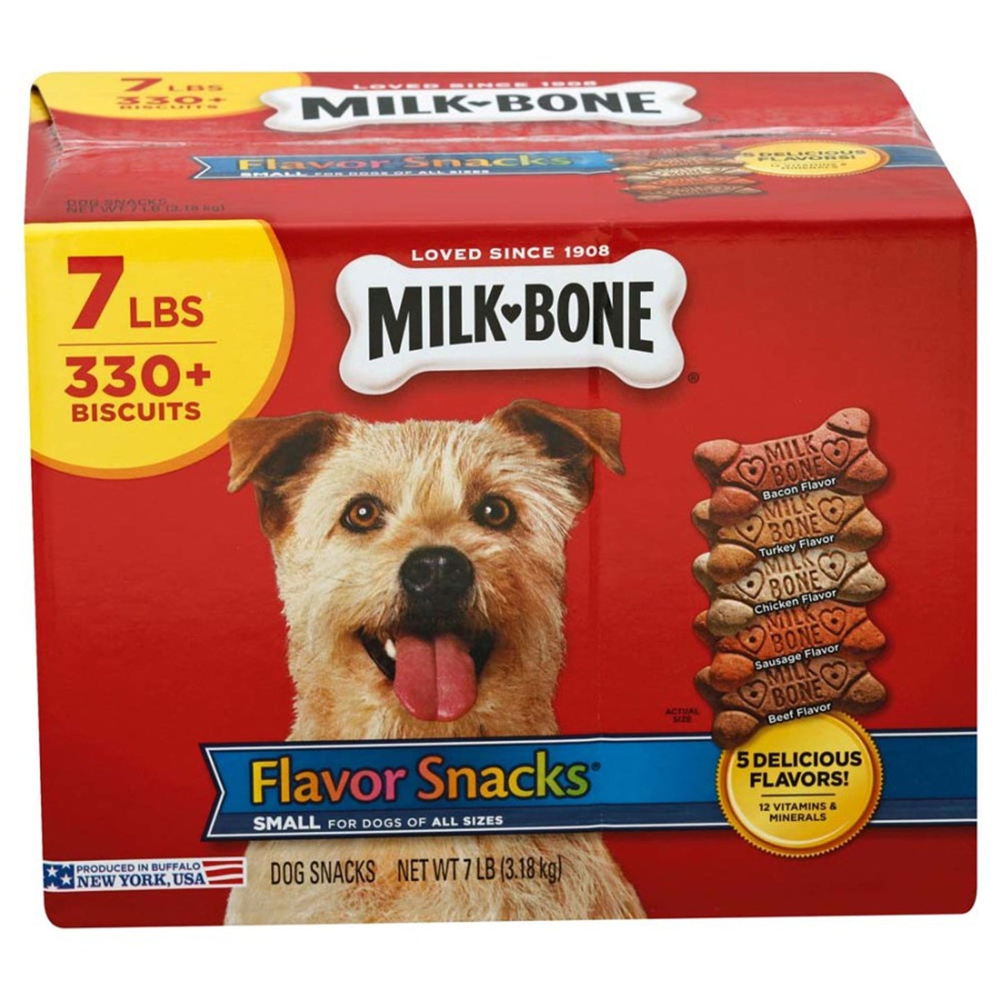 Milk-Bone Flavor Snacks Dog Treats 1ea/SM/MD, 7 lb