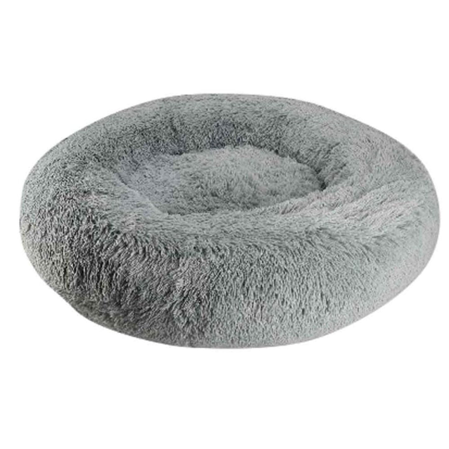 Arlee Warmly Shaggy Donut Charcoal 22 X 22 X 8 Inch