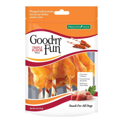 Good 'N' Fun Triple Flavor Wings Chicken/Pork/Beef 4oz.