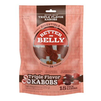 Better Belly Triple Flavor Kabob Salmon/Venison/Lamb 18 count