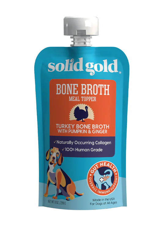 Solid Gold Dog Pouch Bone Broth Turkey 8oz.