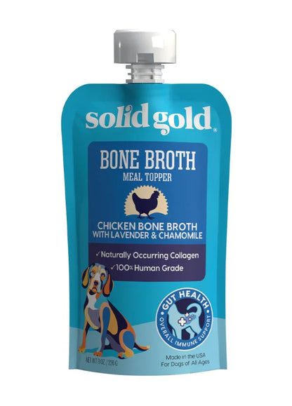 Solid Gold Dog Pouch Bone Broth Chicken 8oz.