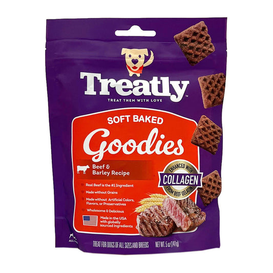 Treatly Soft Baked Goodies Dog Treats Beef & Barley, 1ea/5oz.