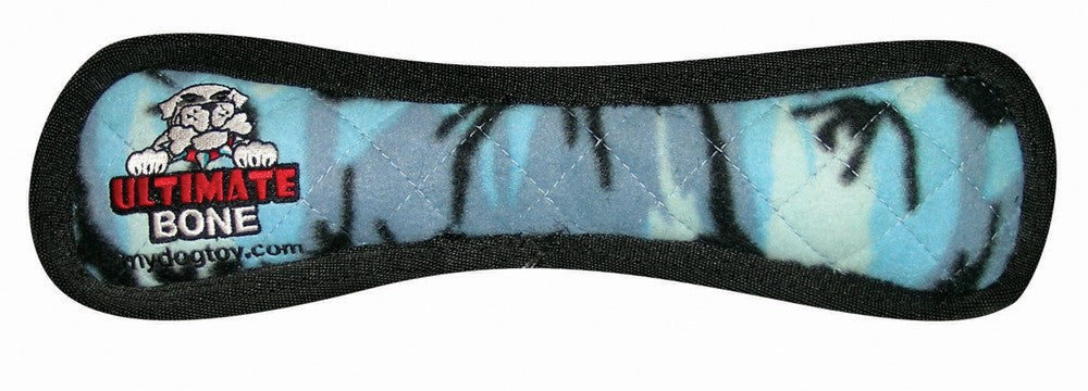 Tuffy Ultimate Bone Durable Dog Toy Blue Camo 1ea/13 in