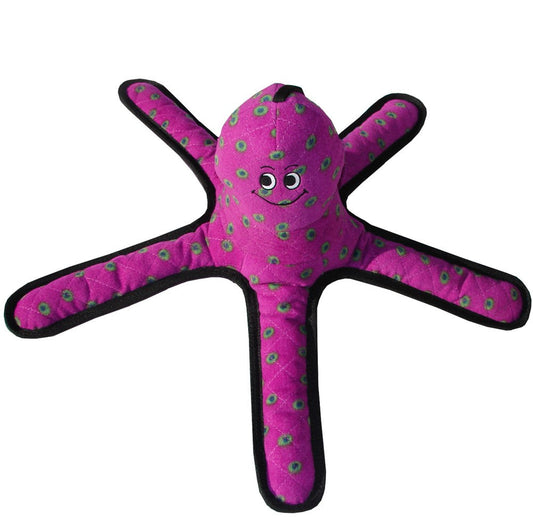 Tuffy Ocean Creature Octopus Durable Dog Toy Purple 1ea/15.8 in, LG