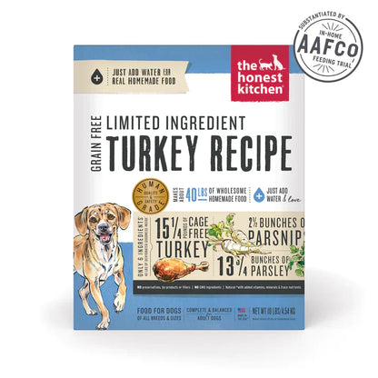 The Honest Kitchen Dog Limited Ingredient Grain Free Turkey 10 Lbs. Box