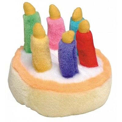 Multipet Birthday Cake Dog Toy Multi-Color 1ea/5.5 in