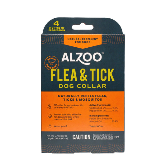 Alzoo Plant Based Flea & Tick Collar Medium Dog 26.6In.