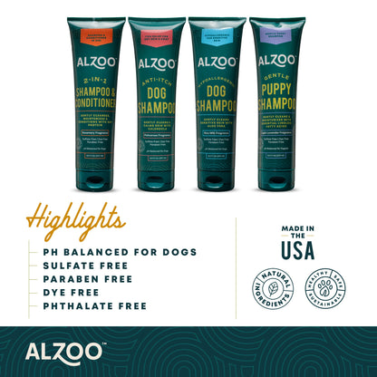 Alzoo Plant-Based Shampoo Anti-Itching 8oz.