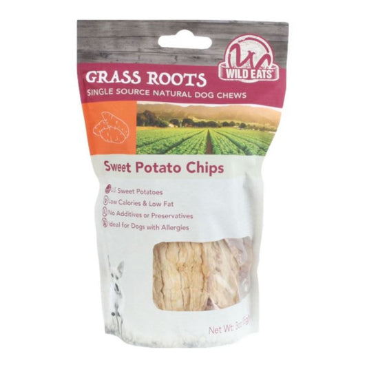 Wild Eats Sweet Potato Chips Dog Chews Sweet Potato 3oz.