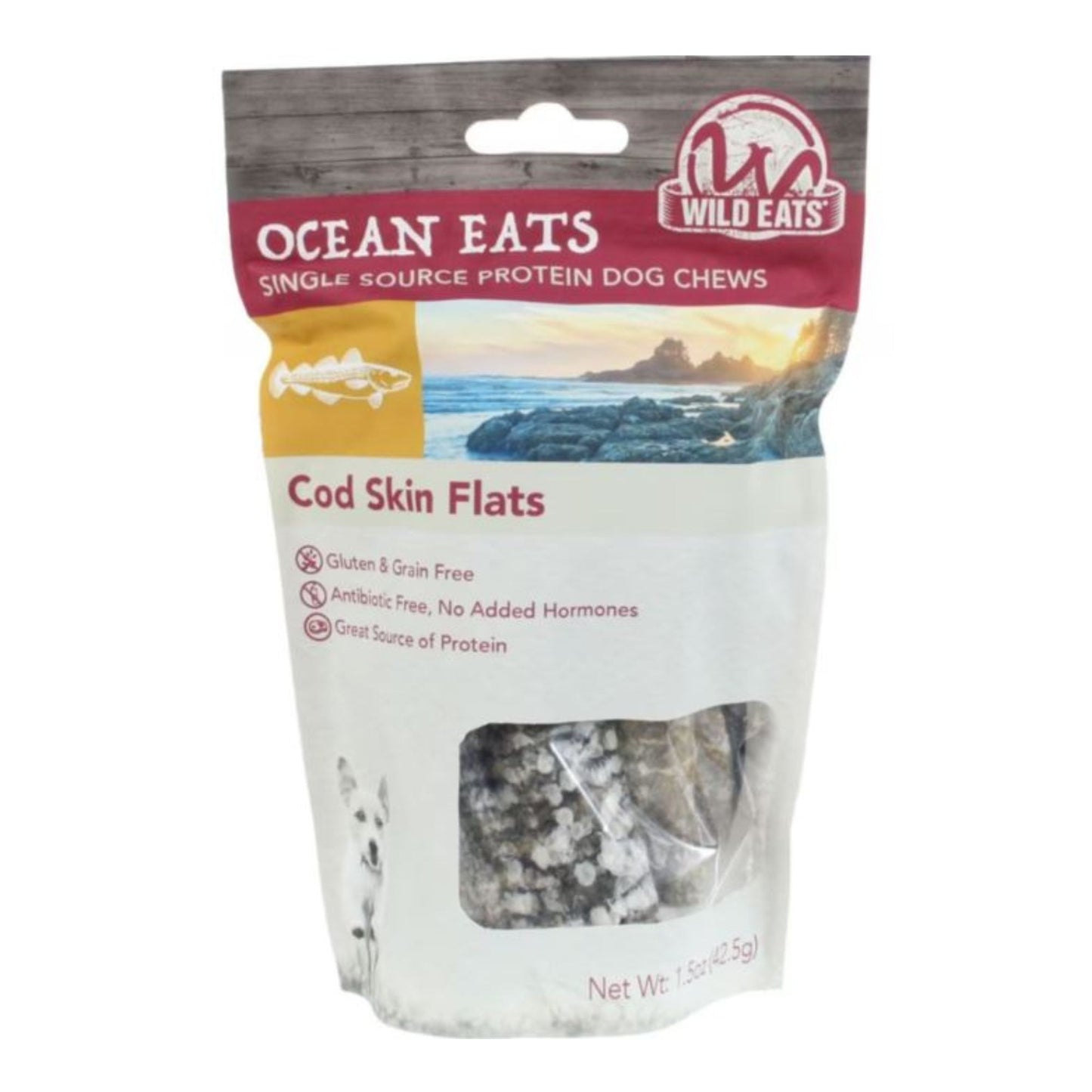 Wild Eats Cod Skin Flats Dog Chews Cod 1.5oz. - 6 Pk