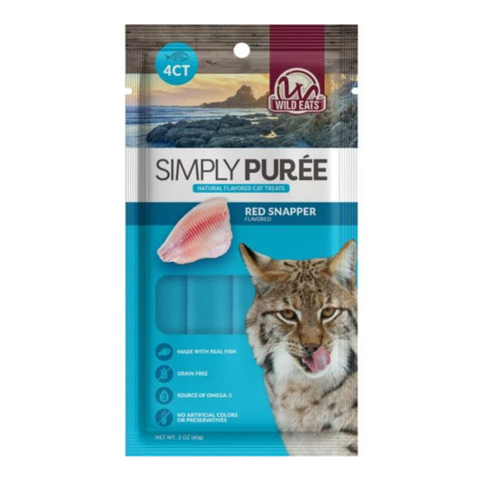 Wild Eats Cat Puree Treats Red Snapper 4 Pk