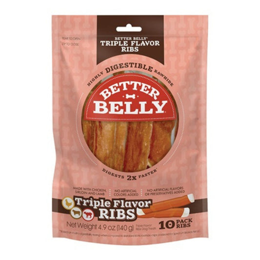 Better Belly Triple Flavor Ribs Chicken/Sirloin/Lamb 10 count