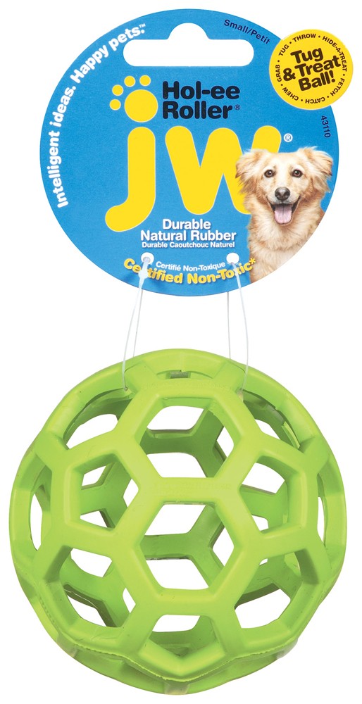 JW Pet Hol-ee Roller Dog Toy Assorted 1ea/SM