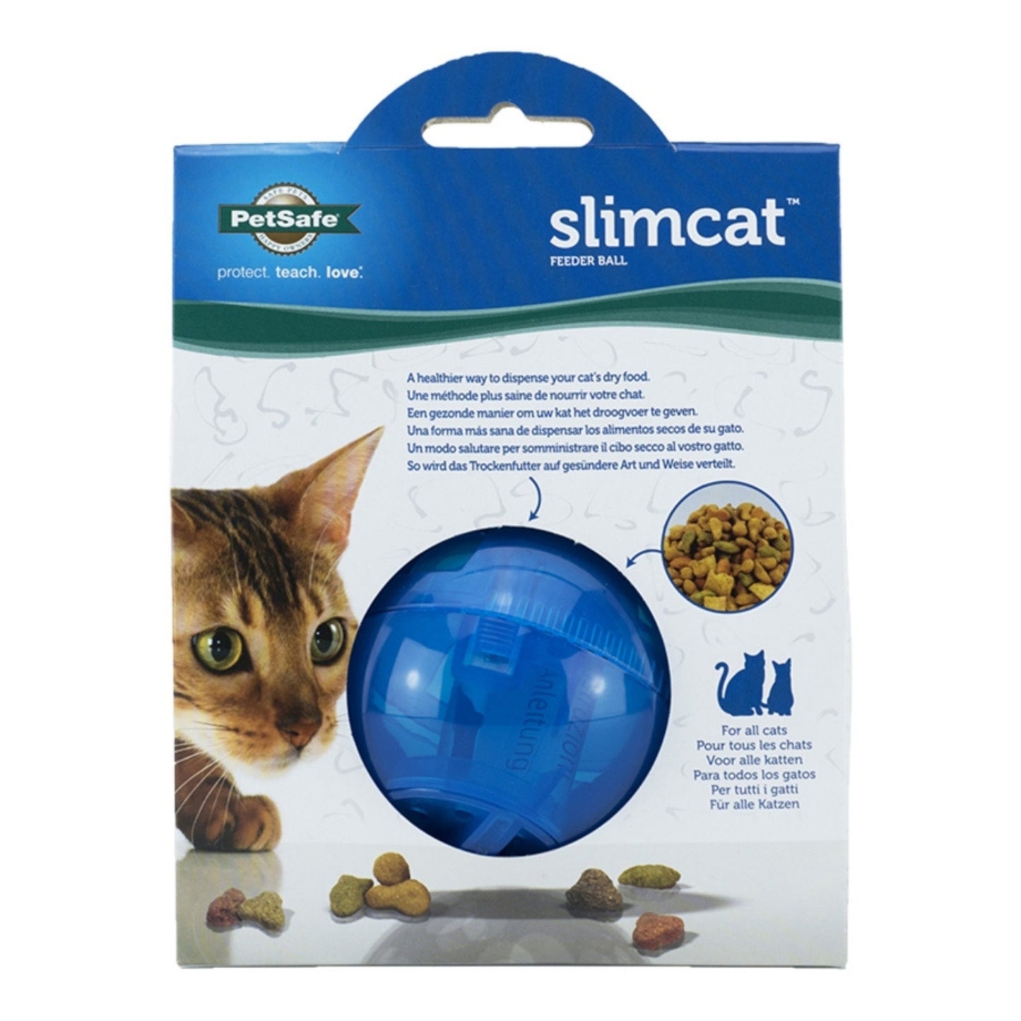 Petsafe Slimcat Feeder Ball Blue