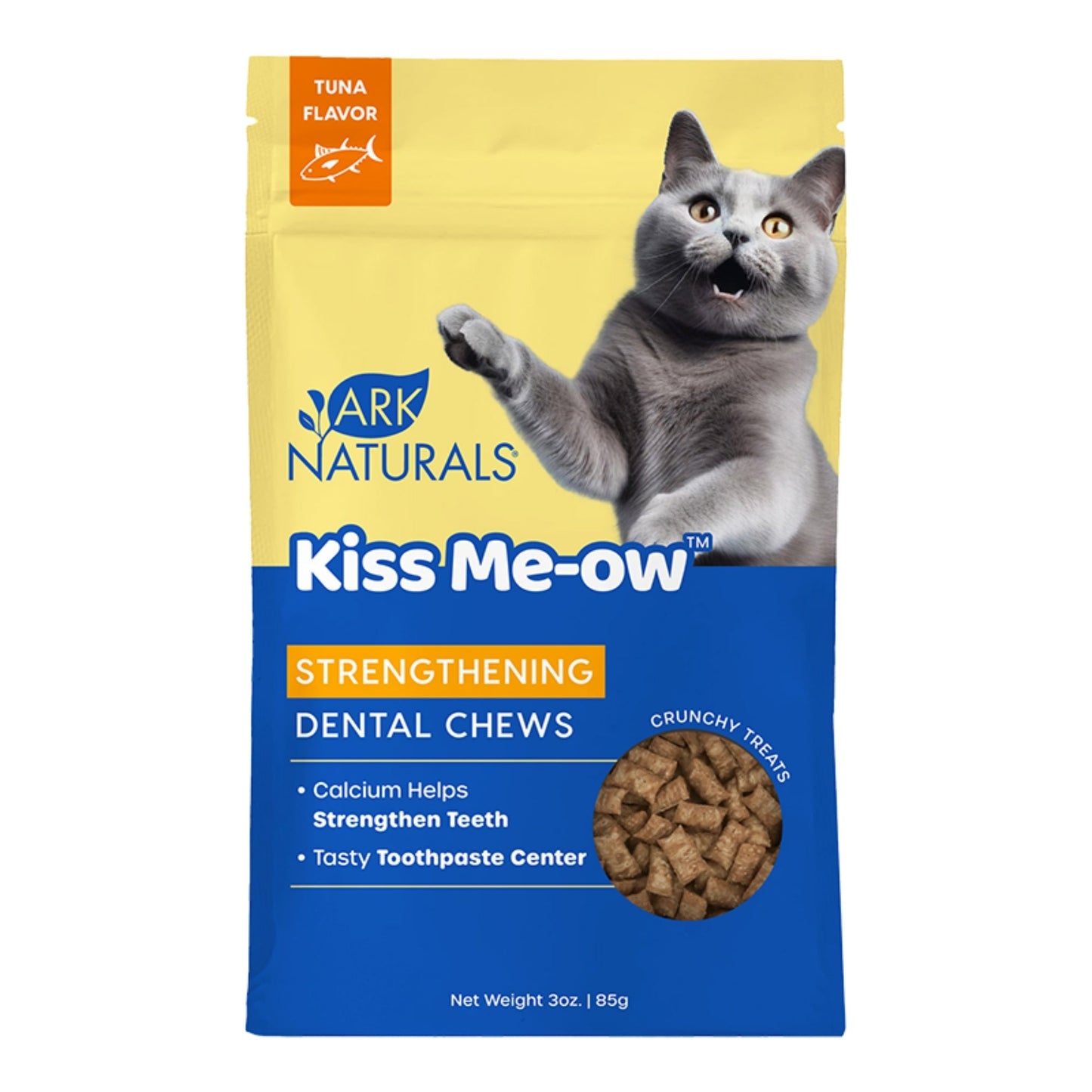 Ark Naturals Cat Dental Chews Kiss Me-Ow Strengthing Tuna 3oz.