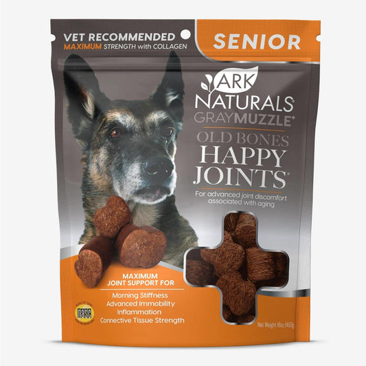 Ark Naturals Gray Muzzle Old Dogs! Happy Joints! Max Strength- Large