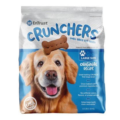 Blue Seal Entrust Crunchers Small Batch Dog Treats Original Large - 3.5Lbs.