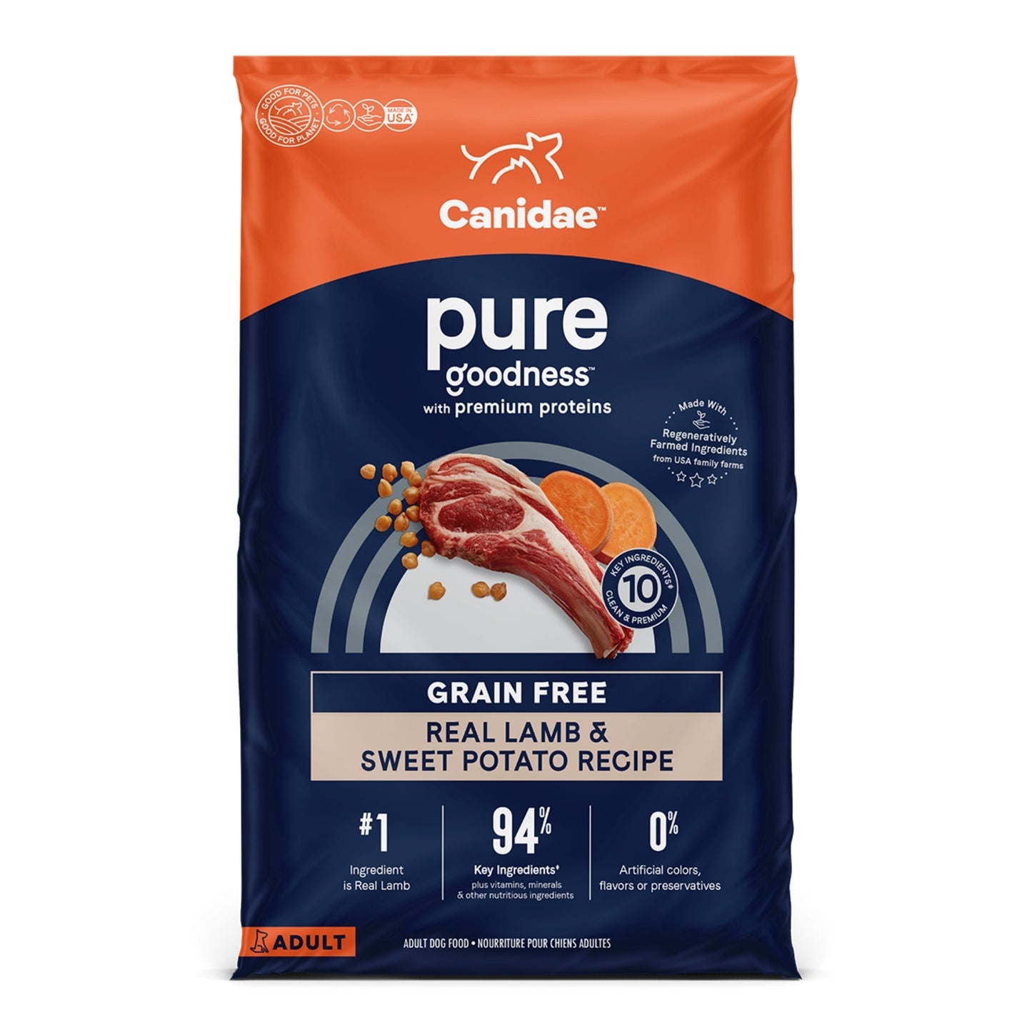 Pure Grain Free Dog Food Fresh Lamb 4 Lb