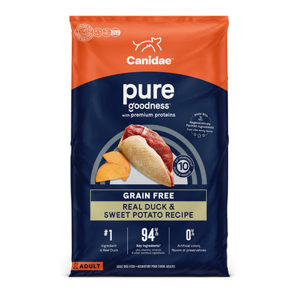 Pure Grain Free Dog Food Fresh Duck 4 Lb