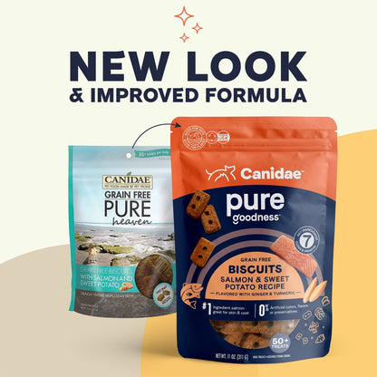 Pure Goodness Grain Free Dog Biscuits  Salmon/Sweet Potato 11oz.