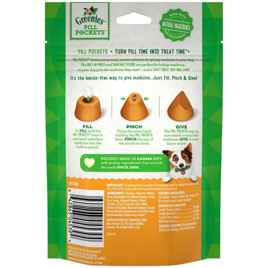 Greenies Pill Pockets for Tablets Chicken 1ea/30 ct, 3.2 oz